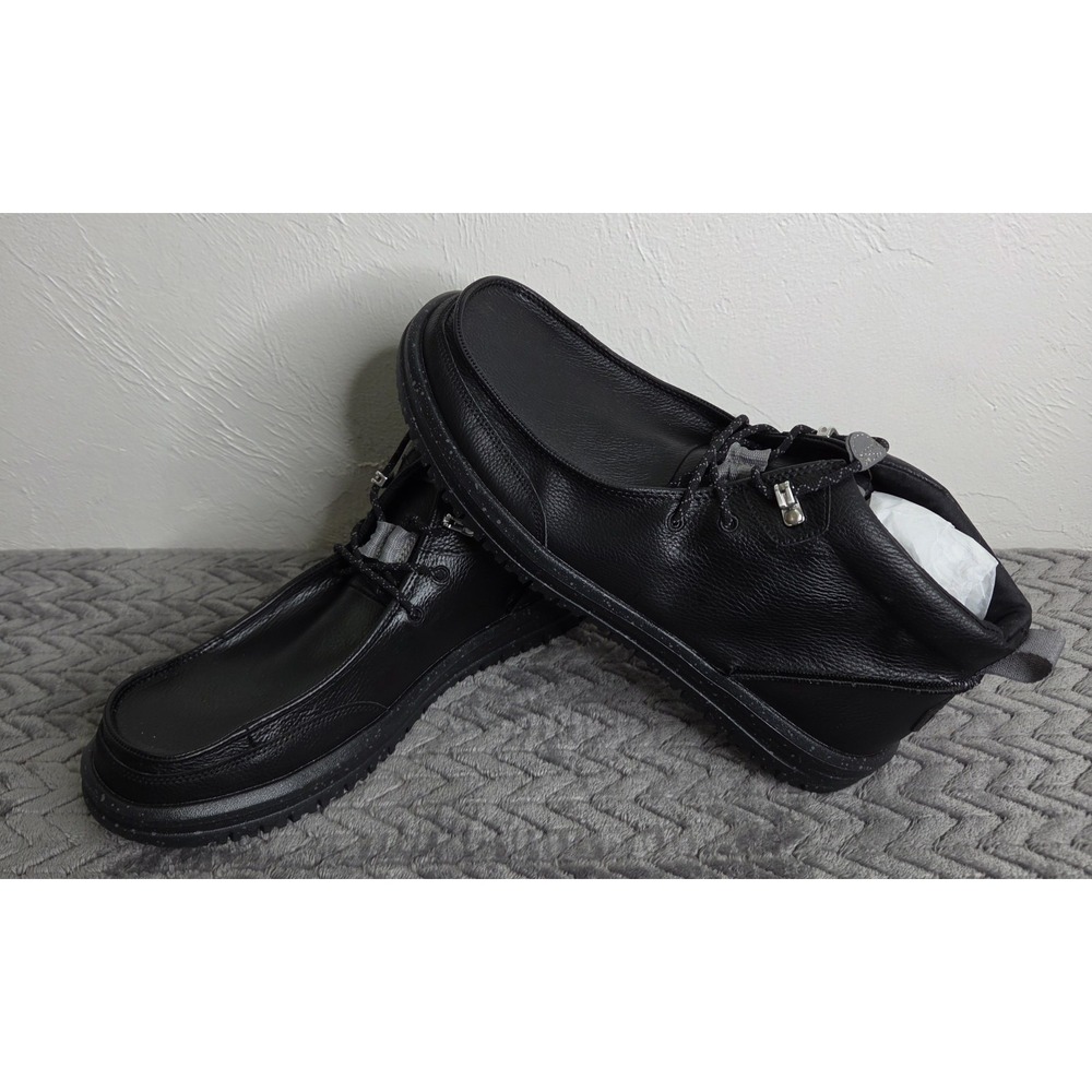 *NEW Hey Dude Bradley Chukka Classic Comfort Outdoor Men's Size 13 Black/Grey